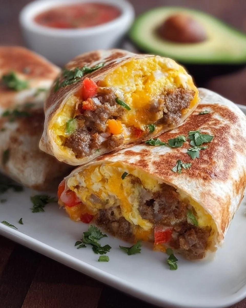 Delicious and healthy breakfast burrito meal prep for busy mornings