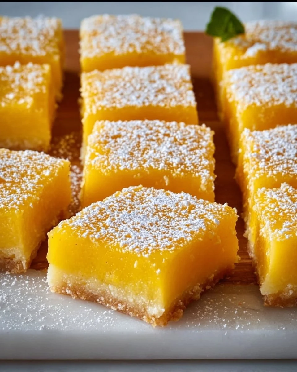 Delicious mango dessert bars topped with fresh mango slices