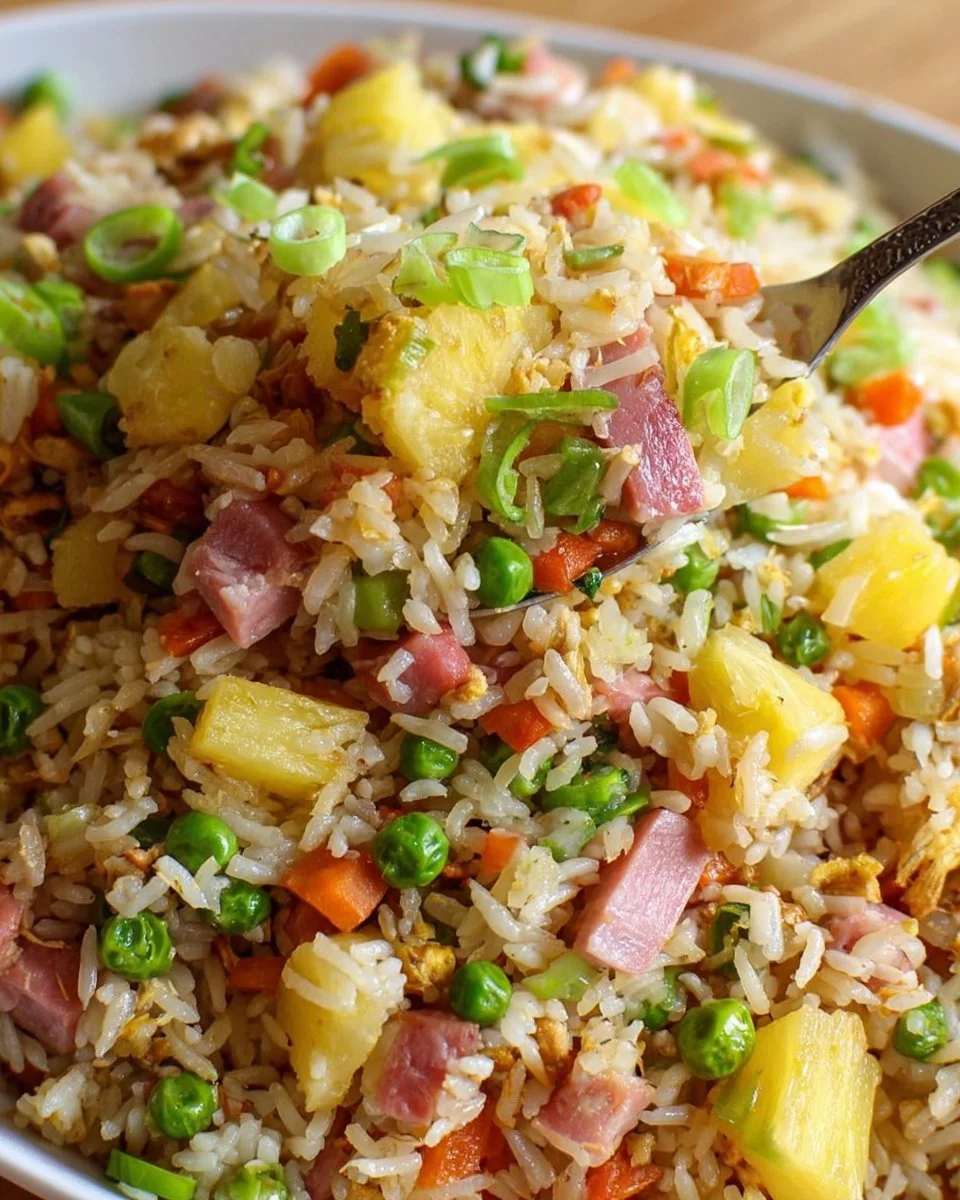 Pineapple Fried Rice with Ham